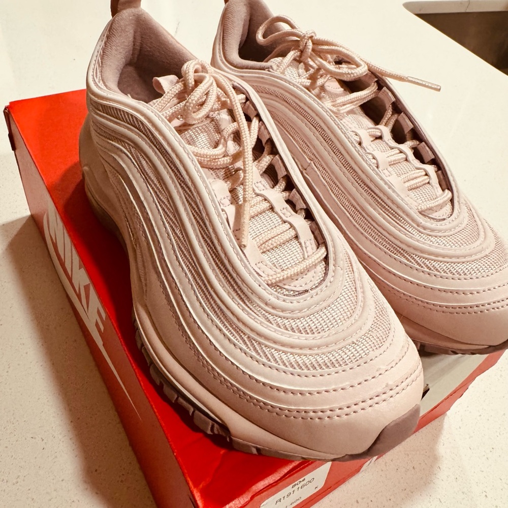 W Air Max 97 size 7 womens Barley Rose Nike Original cost $160.